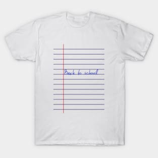 Back to school Notebook T-Shirt